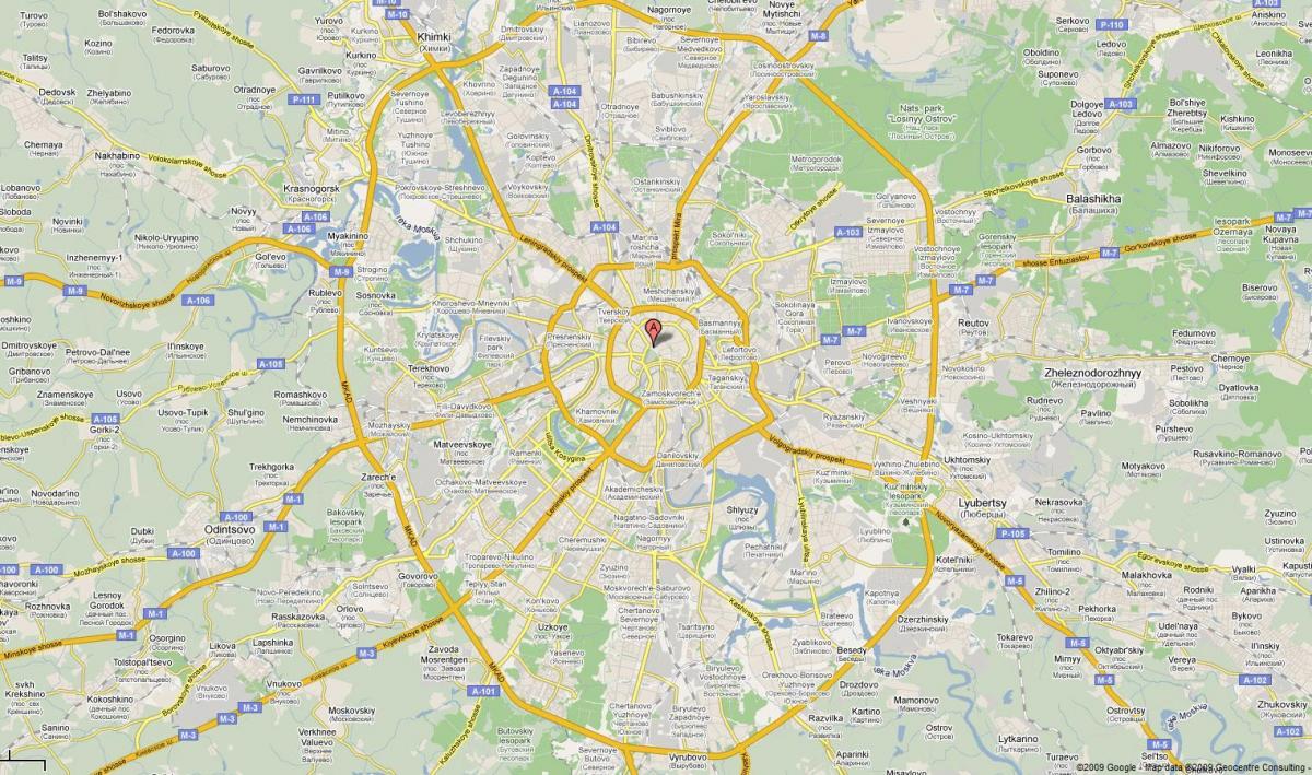 Moskva estrada mapa