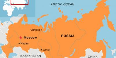 Moscova localización en mapa