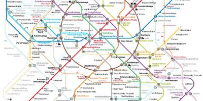 Estación de Metro de Moscova mapa