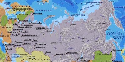 Mapa de Moscova Rusia