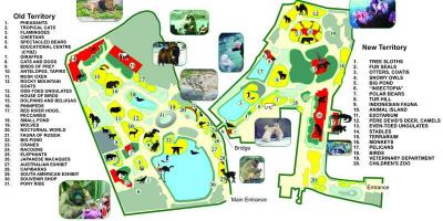 Mapa de Moscova zoo
