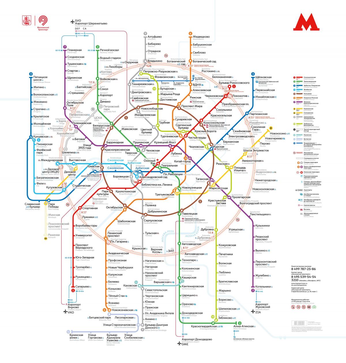 mapa de metro de Moscova