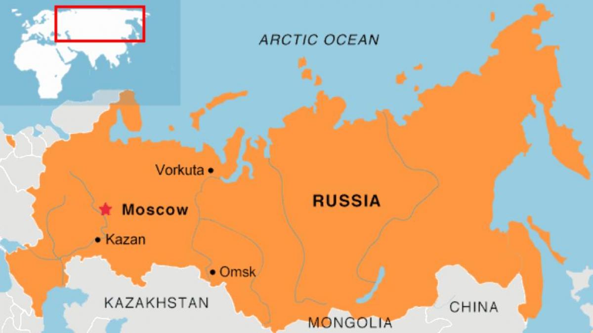 Moscova localización en mapa