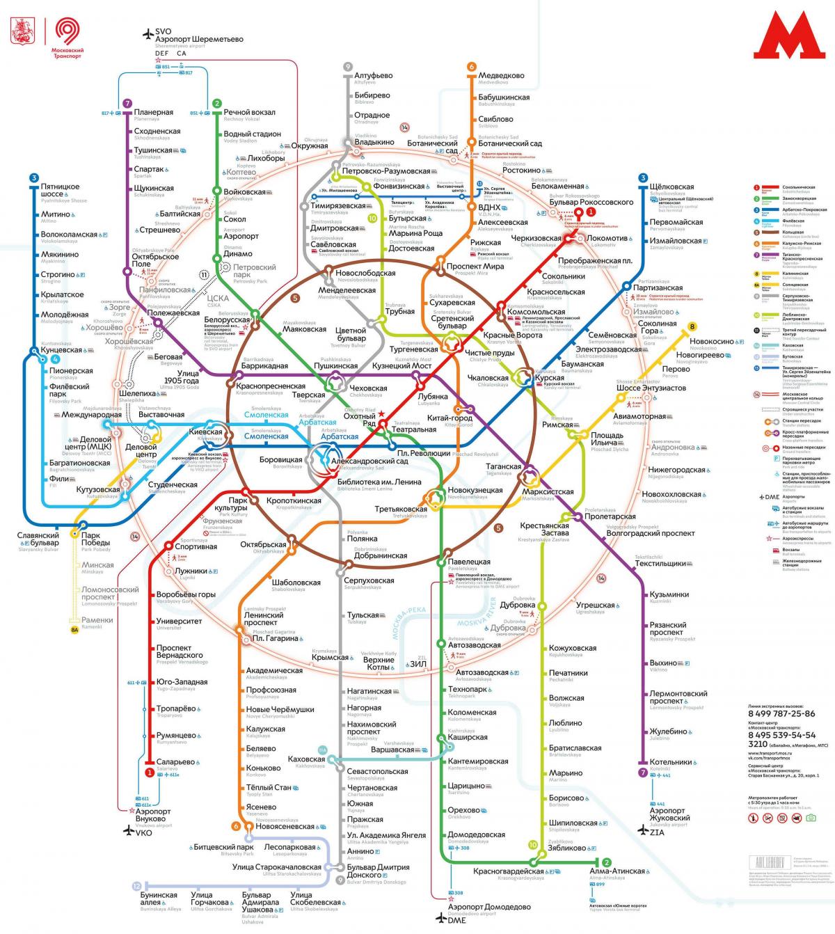 Moskva transporte mapa
