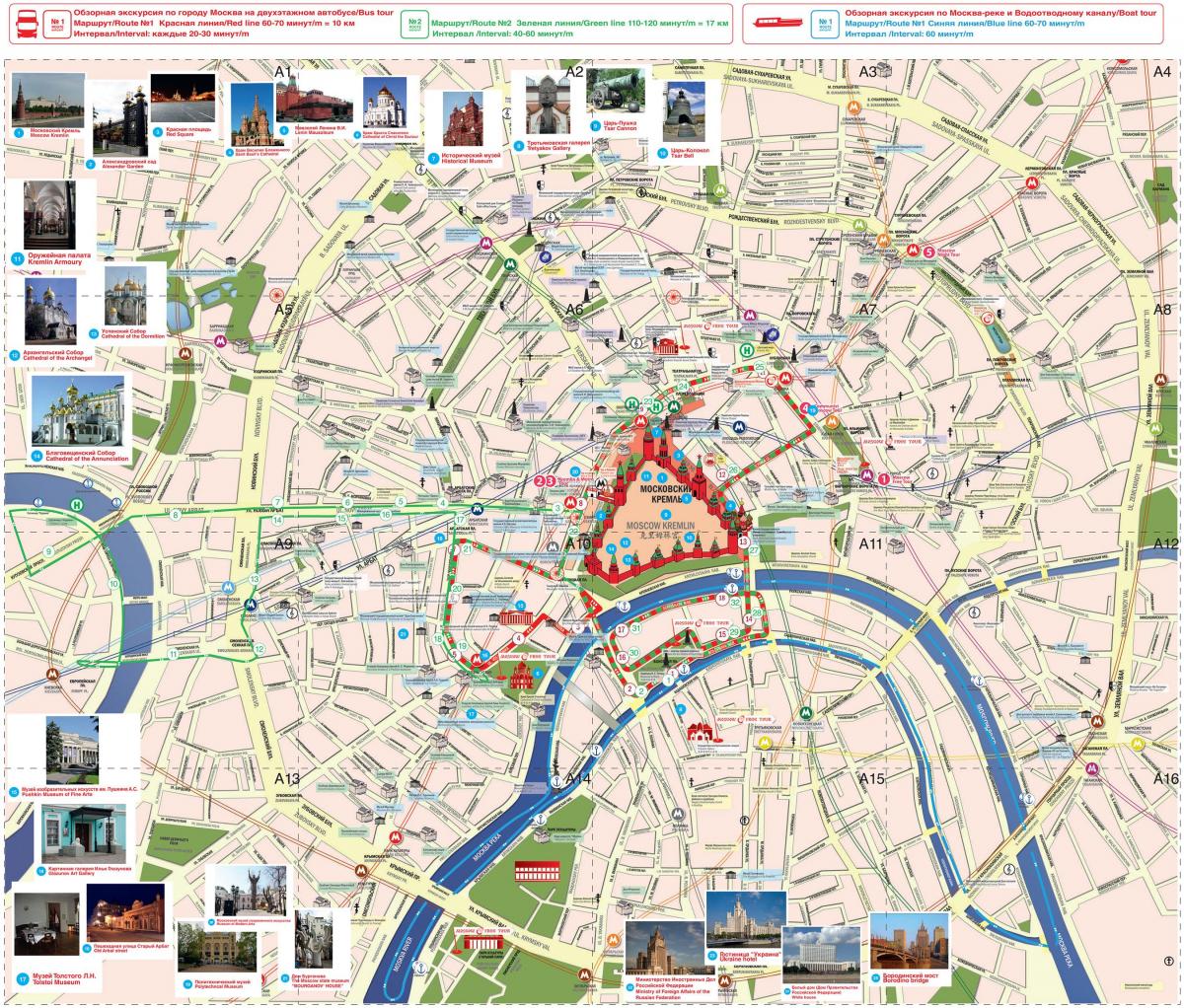 Moscova atracción mapa