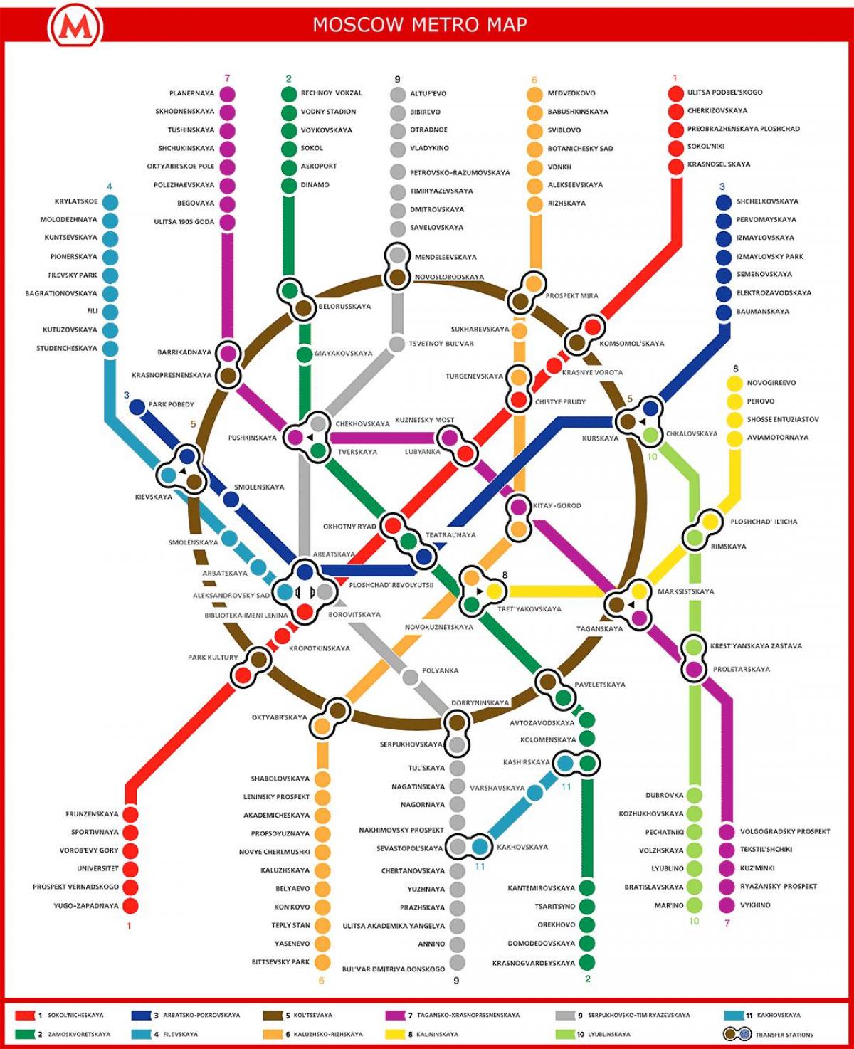 mapa metro Moskau