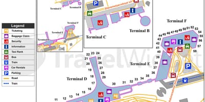 Sheremetyevo mapa de terminais