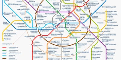 Metro de Moscova mapa