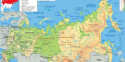 Rusia, Moscova mapa