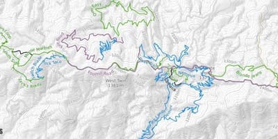 Mapa de Moscova ruta de montaña