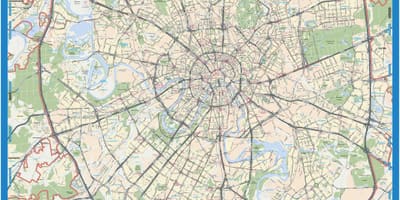 Moskva xeográfica mapa